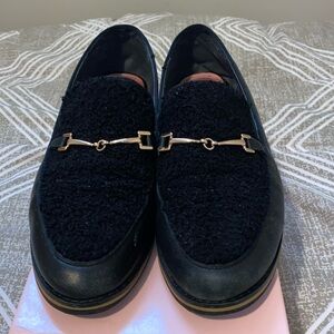 Buckle Sherpa loafers